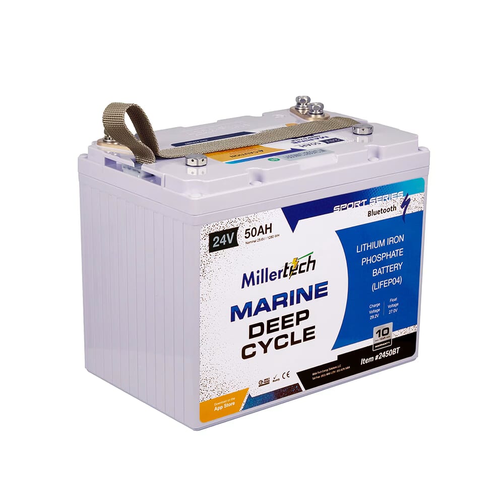 Millertech Lithium 24V 50AH Deep Cycle Battery