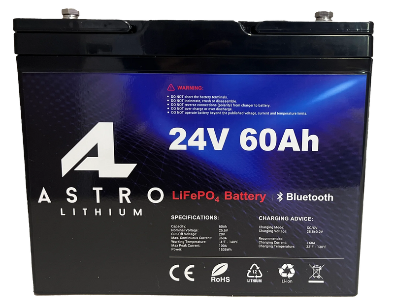 Astro Lithium 24V 60Ah Deep Cycle Battery