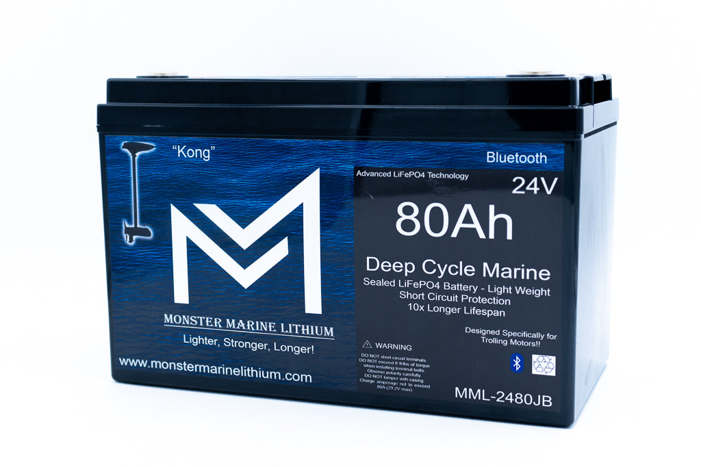 Monster Marine Lithium 24V 80AH Trolling Battery