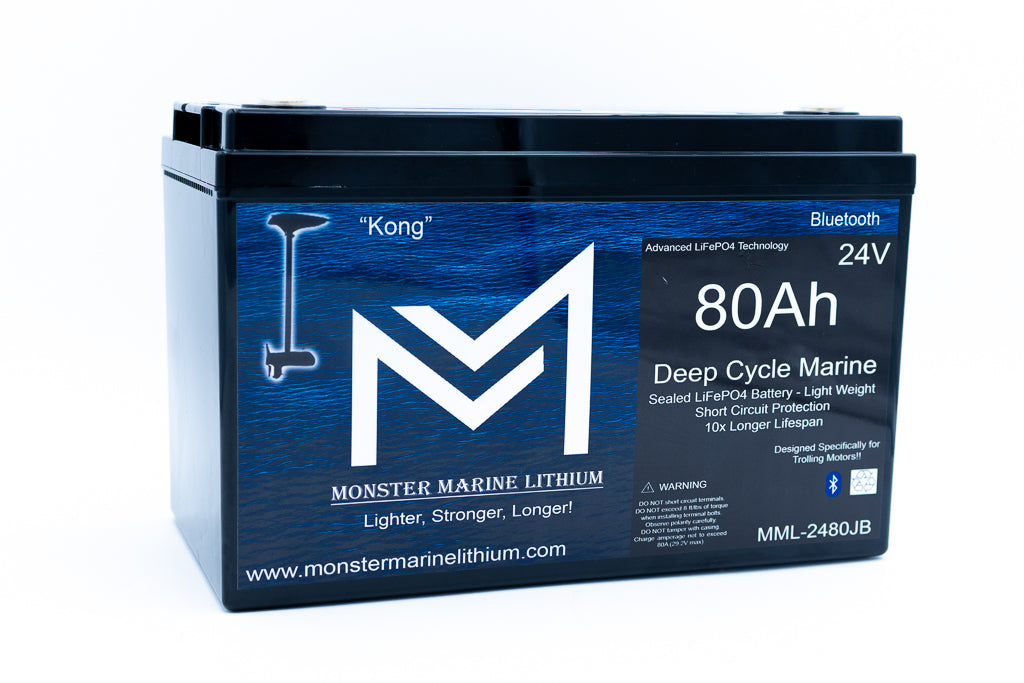 Monster Marine Lithium 24V 80AH Trolling Battery