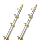 TACO 18' Telescopic Outrigger Poles HD 1-1/2" - Silver/Gold [OT-0551VEL186]