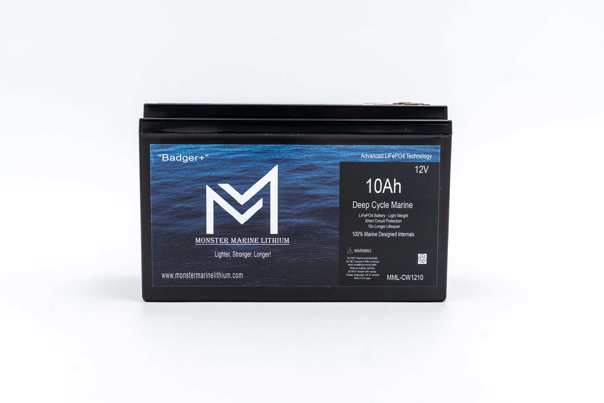 Monster Marine Lithium 12V 10AH Deep Cycle Battery