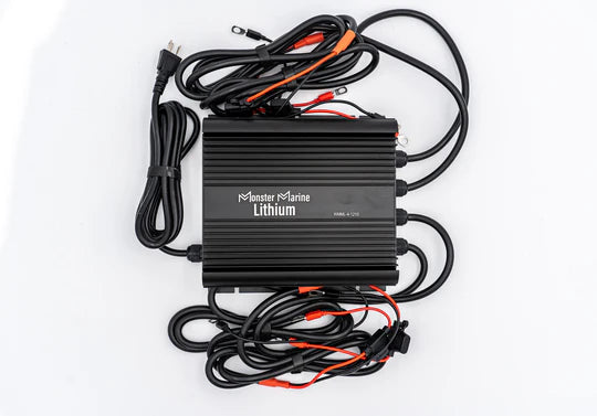 Monster Marine Lithium 4 Bank Lithium/AGM/Lead Marine Waterproof Battery Charger