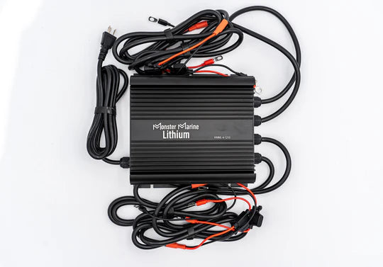 Monster Marine 4 Bank 12V Lithium Waterproof Battery Charger