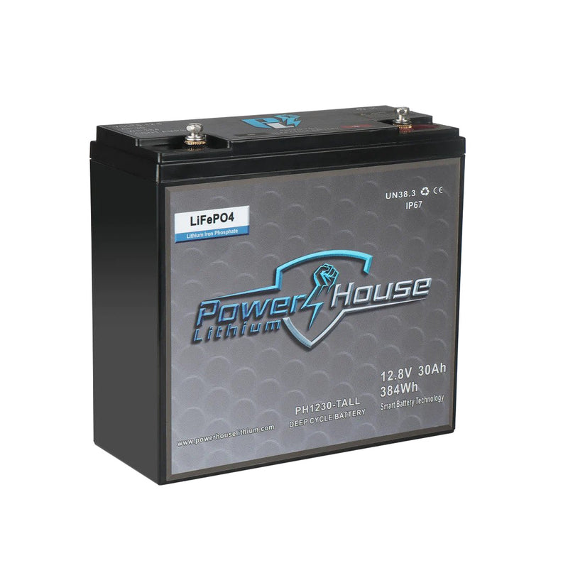 PowerHouse Lithium 12v 30ah (Tall) Deep Cycle Battery