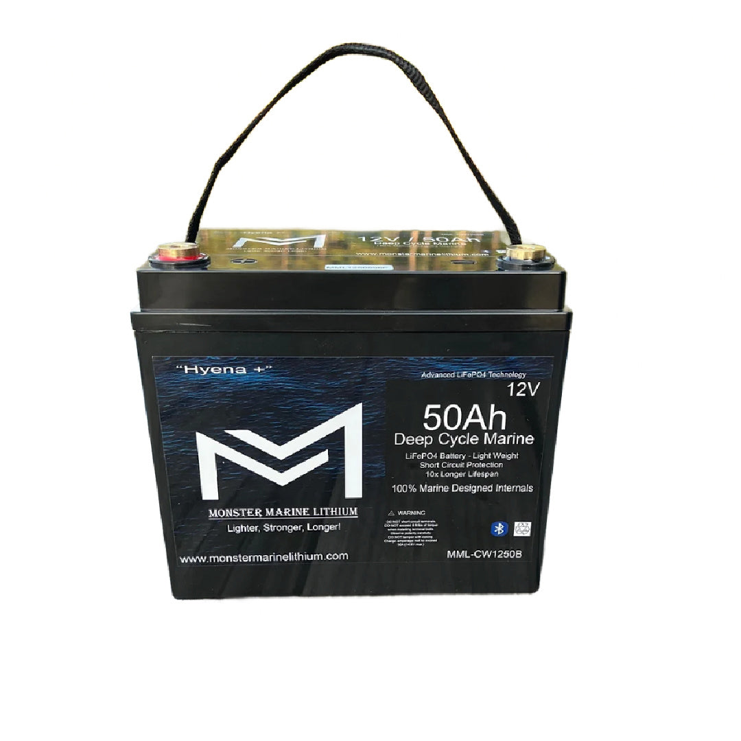 Monster Marine Lithium 12V 50AH Deep Cycle Battery