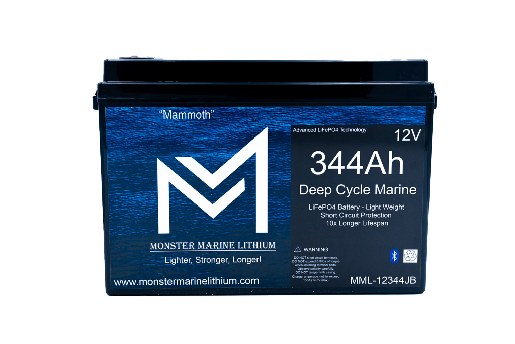 Monster Marine Lithium 12V 344AH Deep Cycle Battery