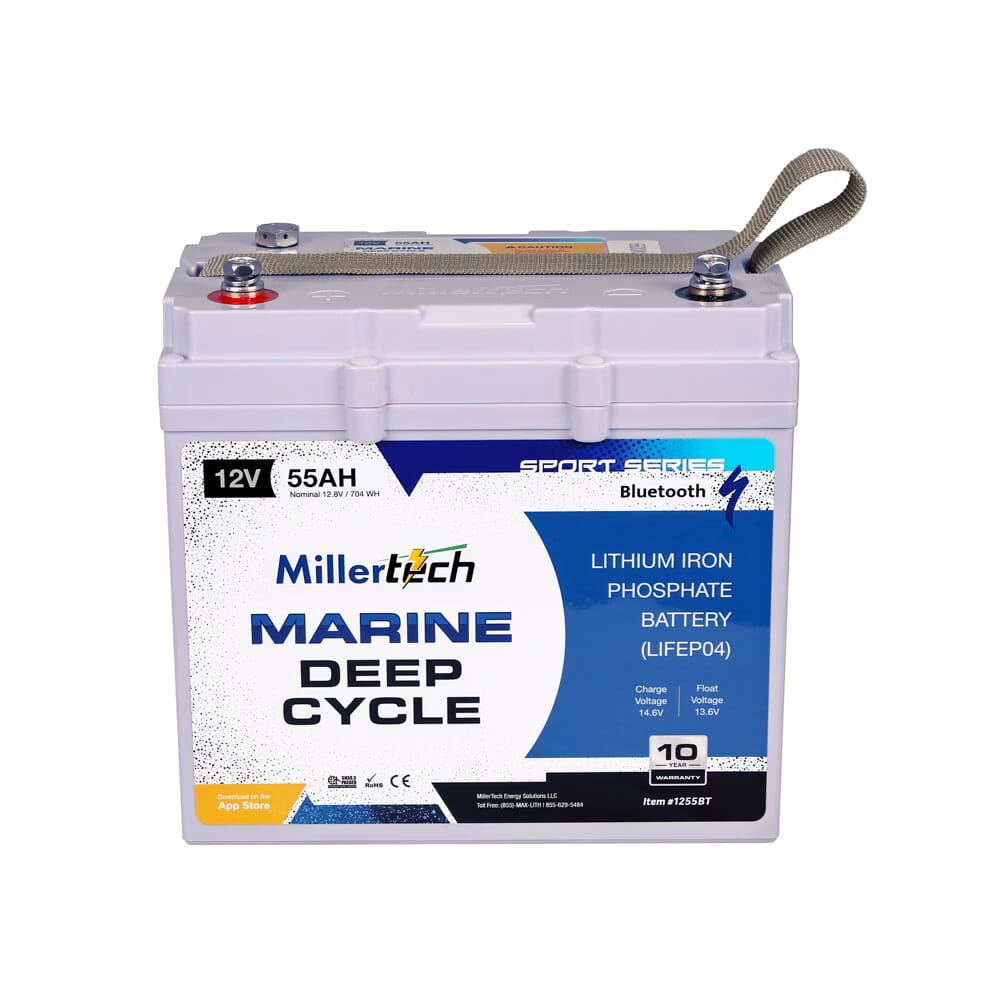 Millertech Lithium 12V 55AH Deep Cycle Battery