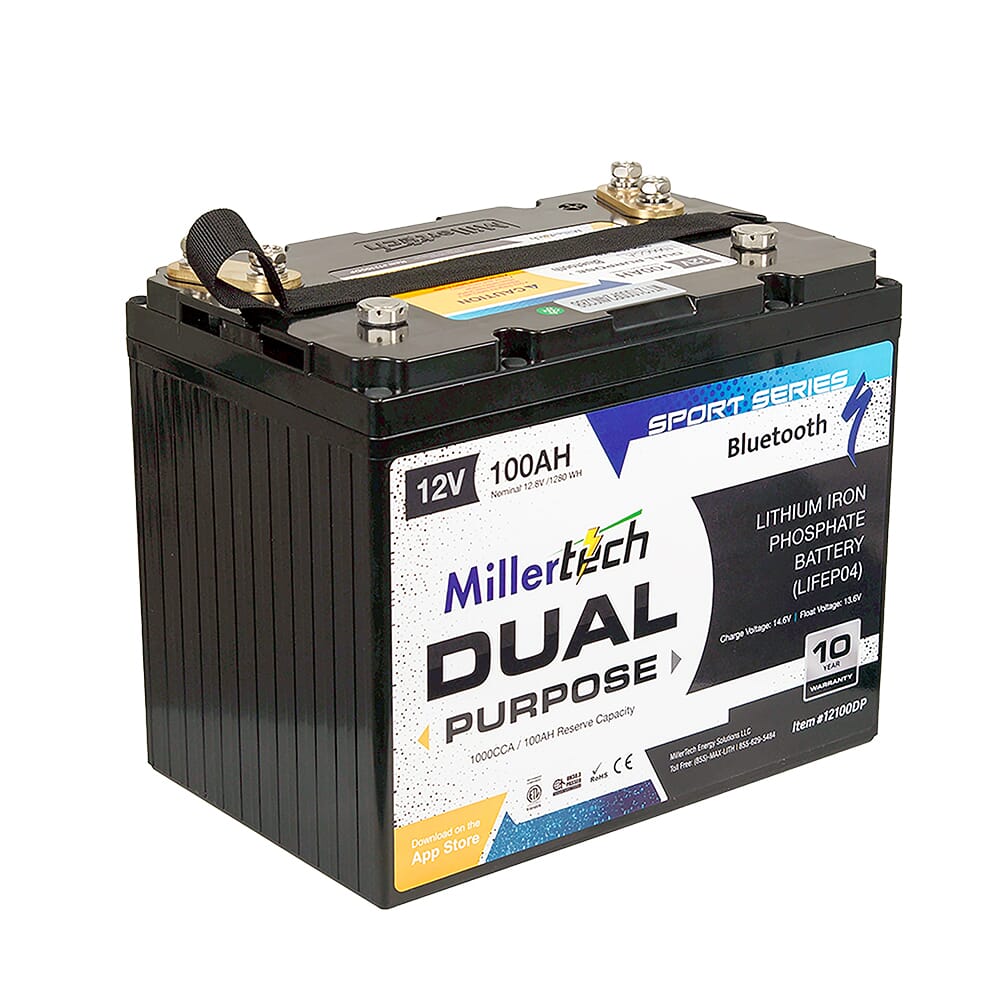 Millertech Lithium 12V 100AH Cranking Battery