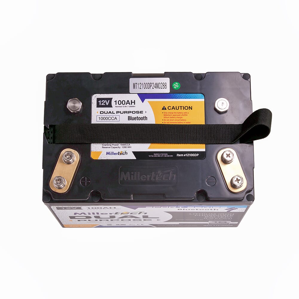 Millertech Lithium 12V 100AH Cranking Battery