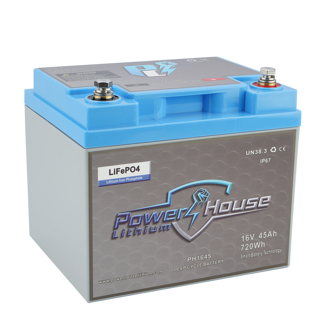 PowerHouse Lithium 16V 45AH Deep Cycle Battery