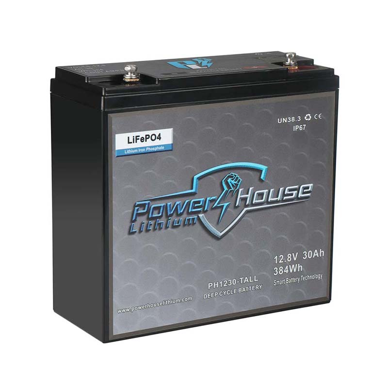 PowerHouse Lithium 12V 30AH Deep Cycle Battery