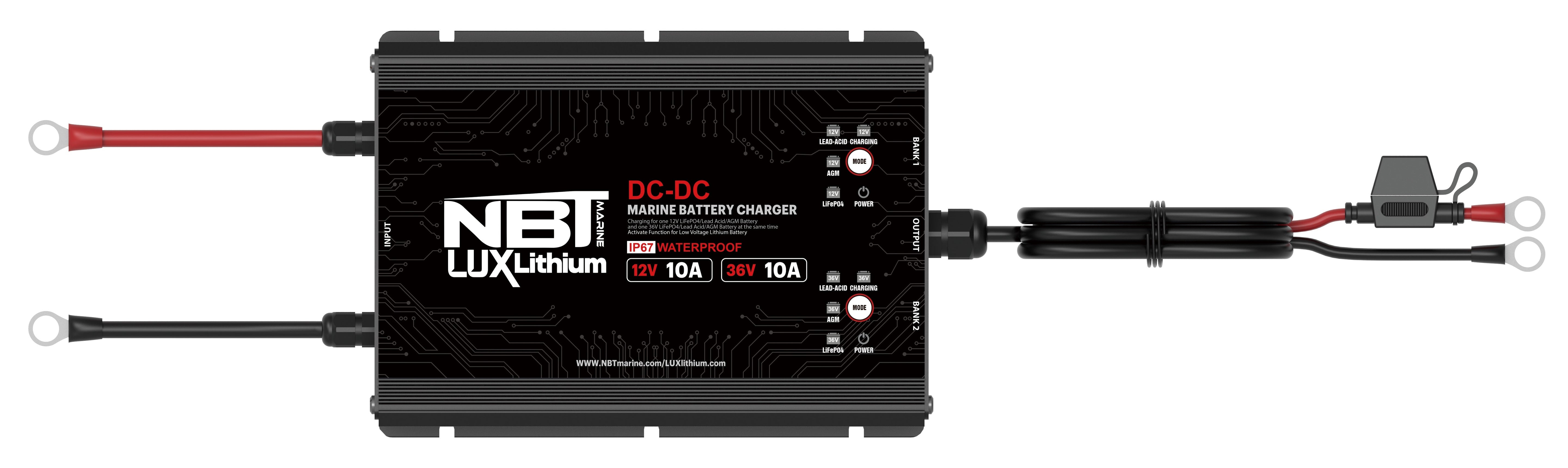 NBT Marine Lux Run Charge ULTIMATE System 36v/12v DC-DC