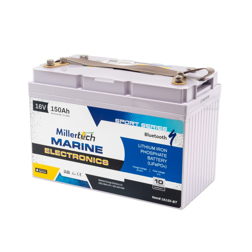 Millertech Lithium 16V 150AH Deep Cycle Battery