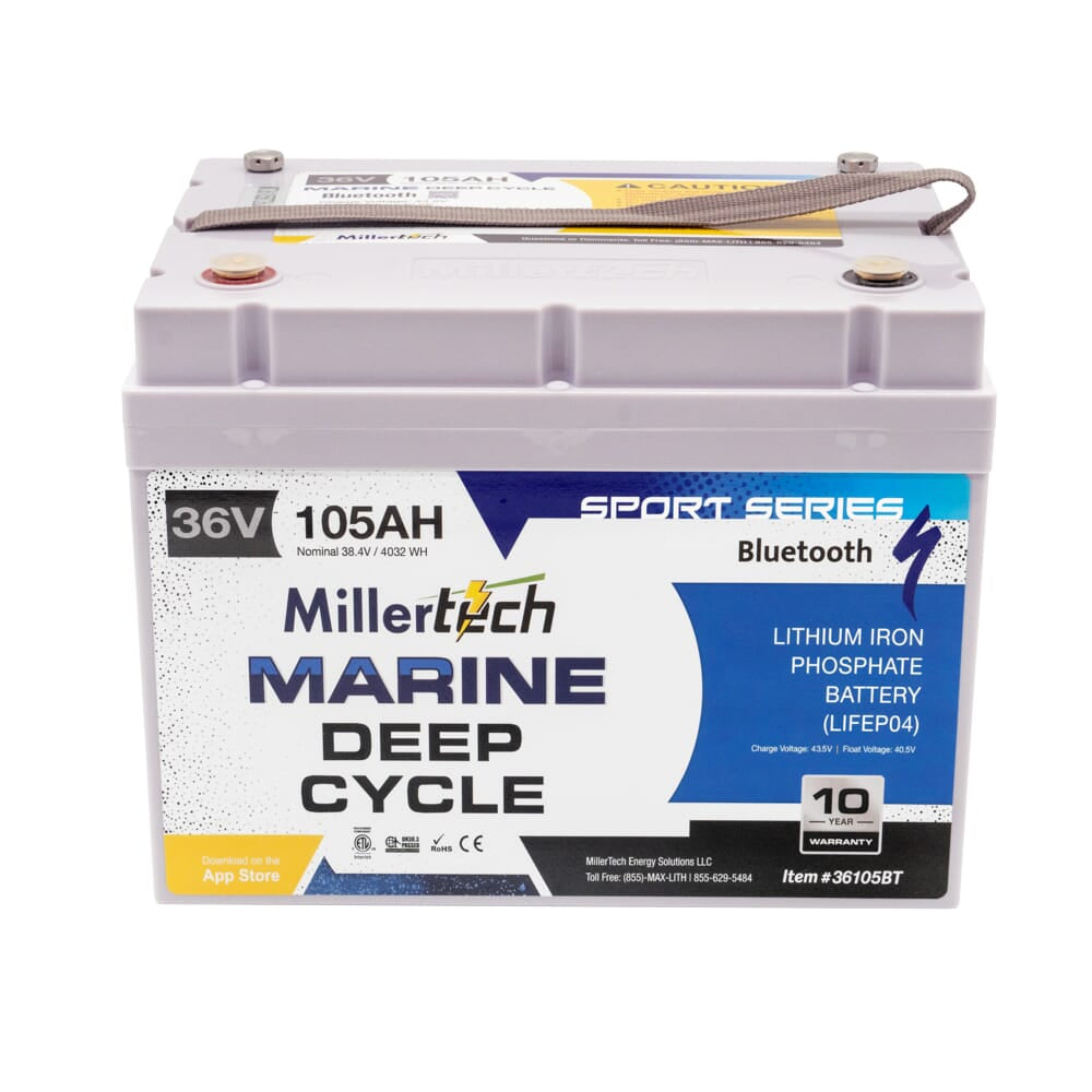 Millertech Lithium 36V 105AH Deep Cycle Battery