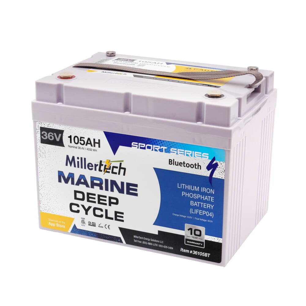 Millertech Lithium 36V 105AH Deep Cycle Battery