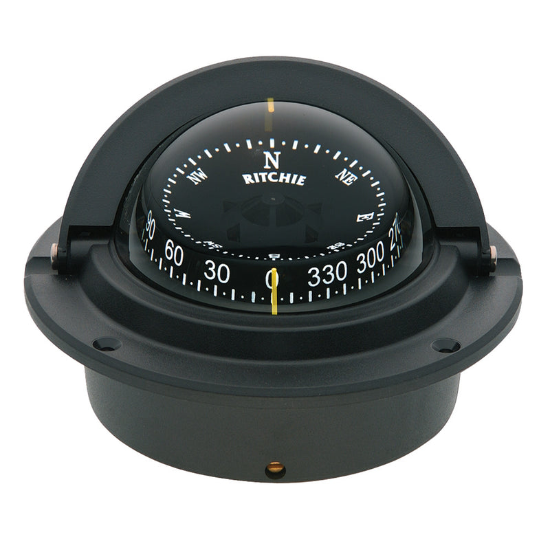 Ritchie F-83 Voyager Compass - Flush Mount - Black [F-83] - Mealey Marine