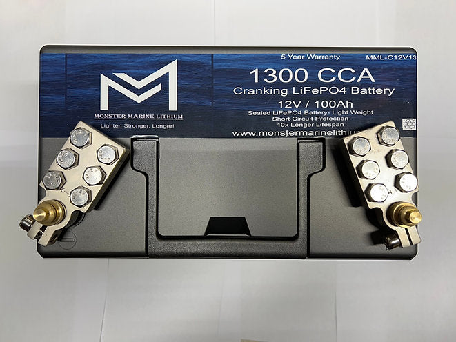 Monster Marine Lithium 12V 100AH 1300CCA Battery