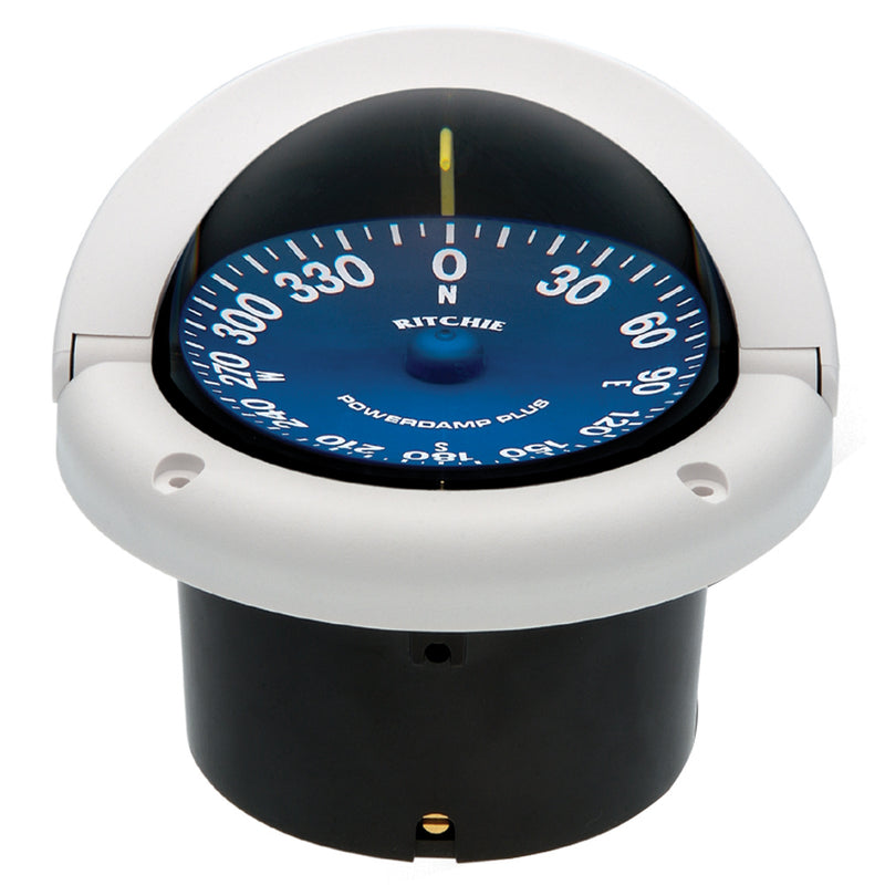 Ritchie SS-1002W SuperSport Compass - Flush Mount - White [SS-1002W] - Mealey Marine