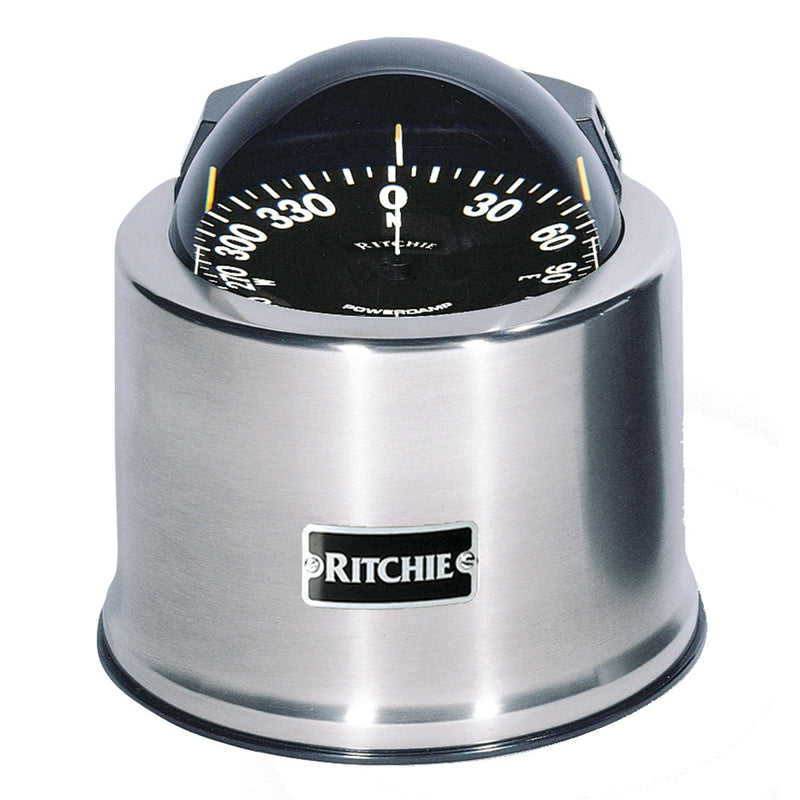 Ritchie SP-5-C GlobeMaster Compass - Pedestal Mount - Stainless Steel - 12V - 5 Degree Card [SP-5-C] - Mealey Marine