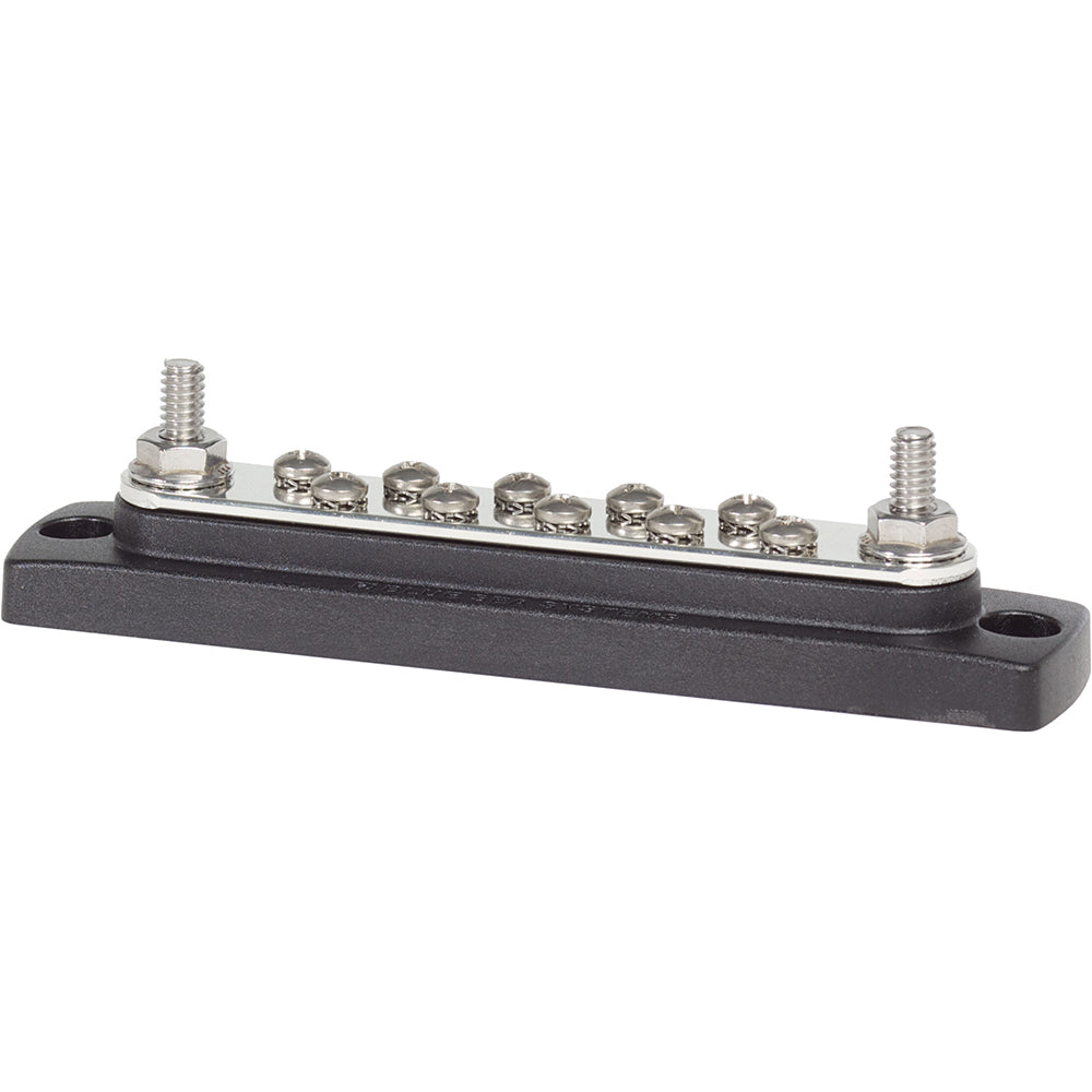Blue Sea 2301 150AMP Common BusBar 10 x #8-32 Screw Terminal [2301] - Mealey Marine