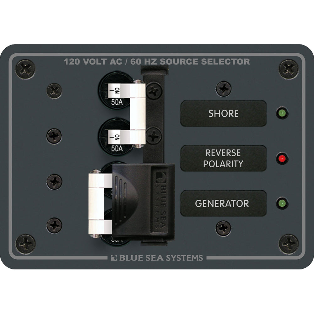 Blue Sea 8061 AC Toggle Source Selector 120V AC - 50AMP [8061] - Mealey Marine
