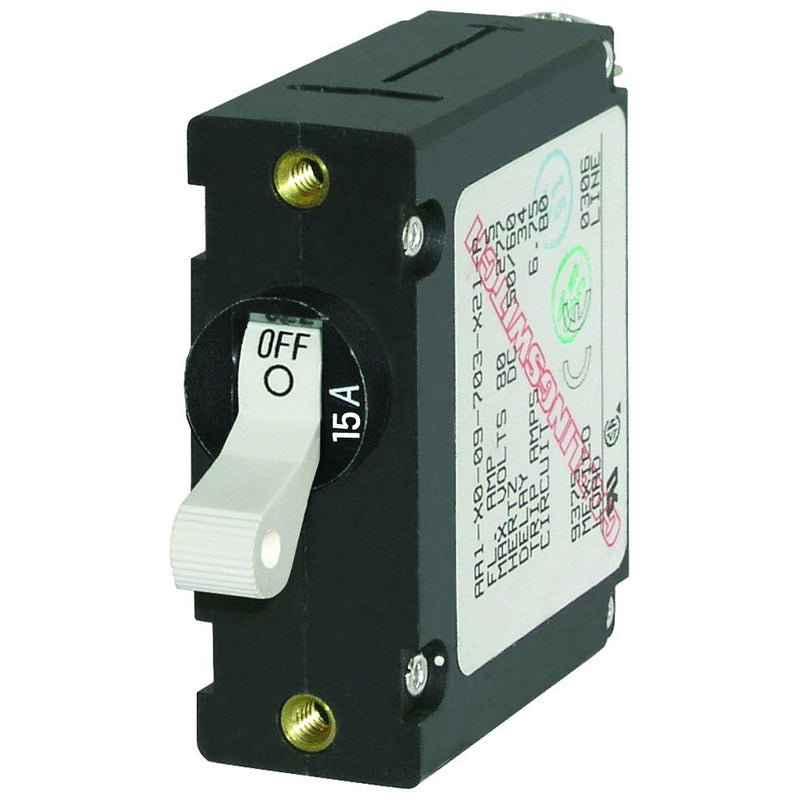 Blue Sea 7210 AC/DC Single Pole Magnetic World Circuit Breaker - 15AMP [7210] - Mealey Marine