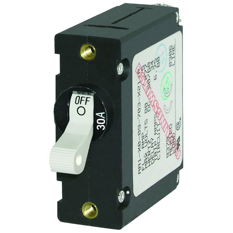 Blue Sea 7222 AC/DC Single Pole Magnetic World Circuit Breaker - 30AMP [7222] - Mealey Marine