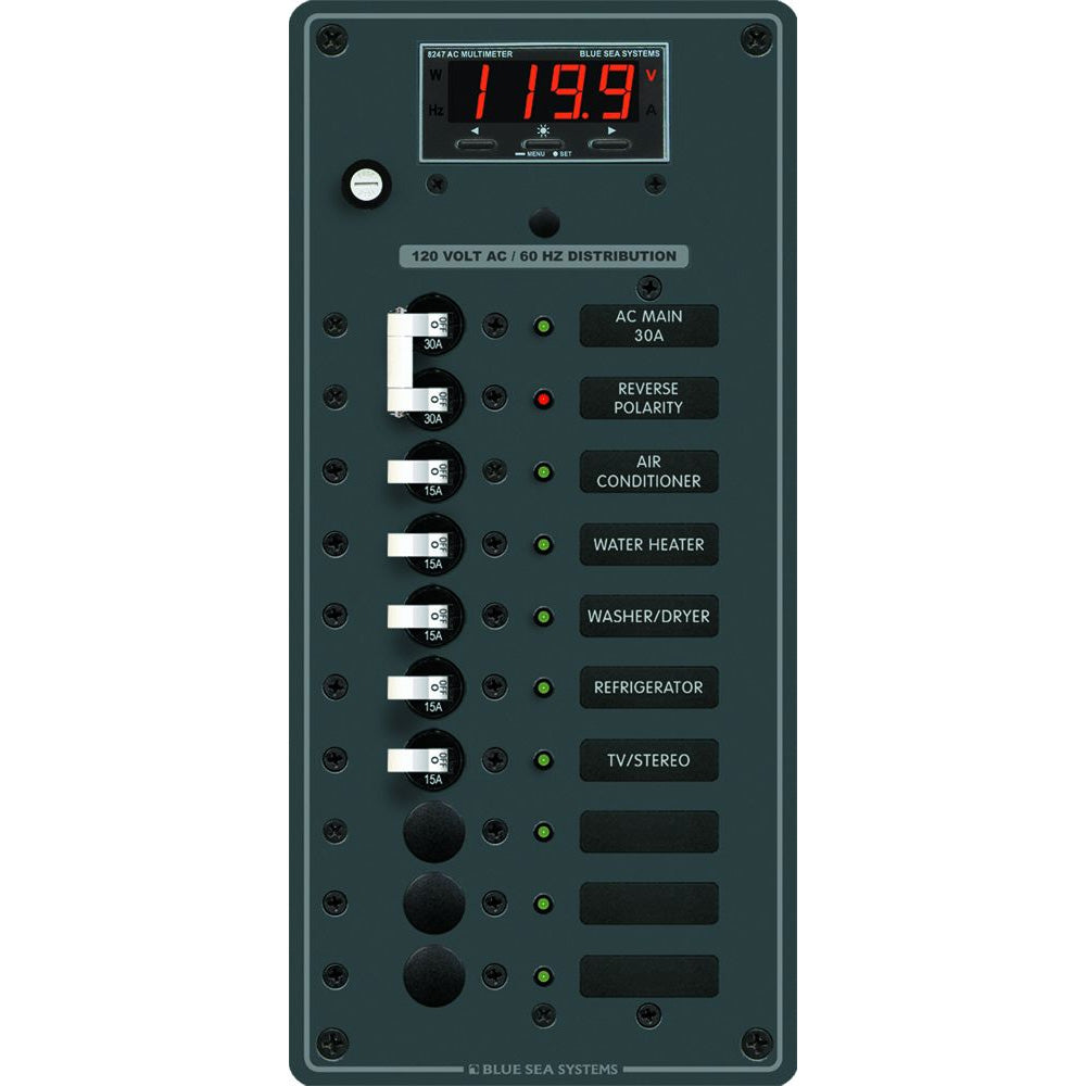 Blue Sea 8406 AC Main + 8 Positions [8406] - Mealey Marine