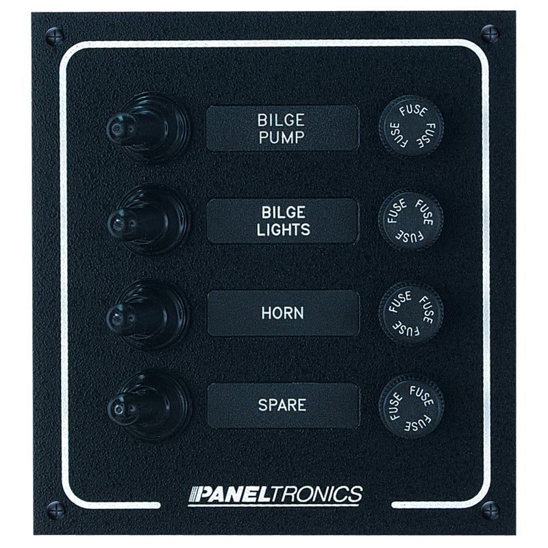 Paneltronics Waterproof DC 4 Position Booted Toggle & Fuse [9960005B] - Mealey Marine