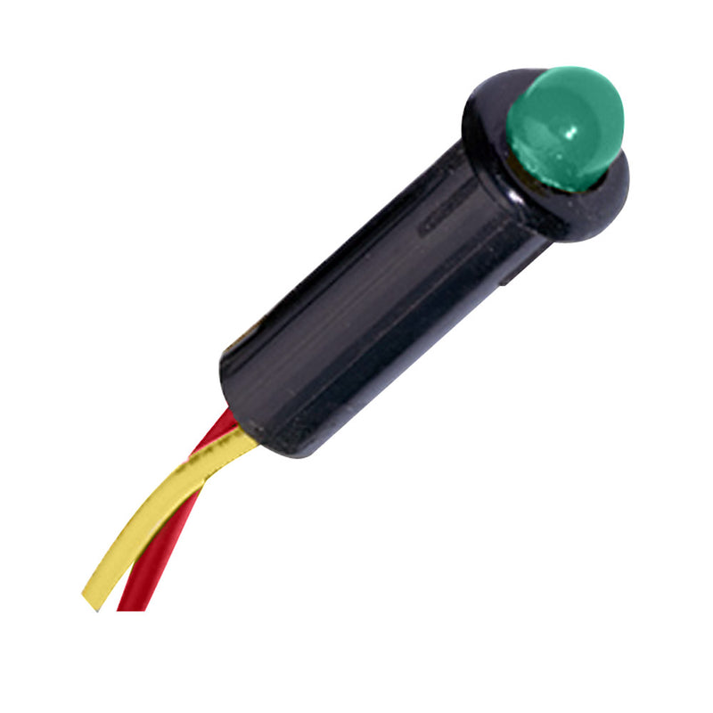Paneltronics LED Indicator Light - Green - 12-14 VDC - 1/4" [048-004] - Mealey Marine
