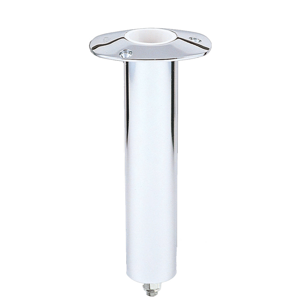 Lee's 0 Degree Stainless Steel Swivel Base Flush Mount Rod Holder - Medium - 2" OD X 6.5" Tube f/ Small Bent Butts [RH5167V] - Mealey Marine
