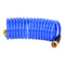 HoseCoil 15' Blue Self Coiling Hose w/Flex Relief [HS1500HP] - Mealey Marine