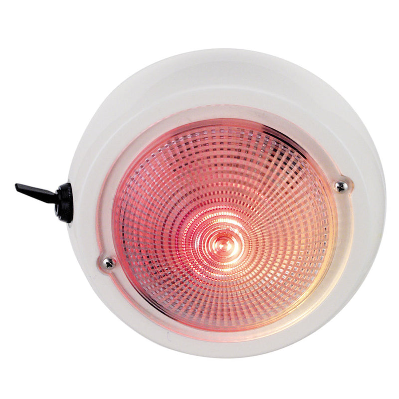 Perko Dome Light w/Red & White Bulbs [1263DP1WHT] - Mealey Marine