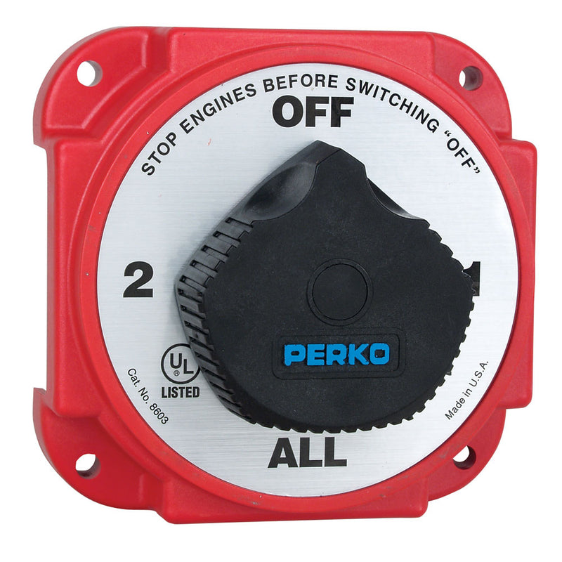 Perko Heavy Duty Battery Selector Switch w/Alternator Field Disconnect [8603DP] - Mealey Marine