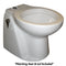 Raritan Atlantes Freedom w/Vortex-Vac - Household Style - White - Freshwater Solenoid - Smart Toilet Control - 12v [AVHWF01203] - Mealey Marine