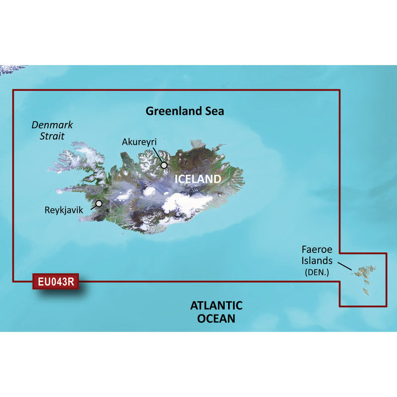 Garmin BlueChart g3 HD - HXEU043R - Iceland  Faeroe Islands - microSD/SD [010-C0780-20] - Mealey Marine