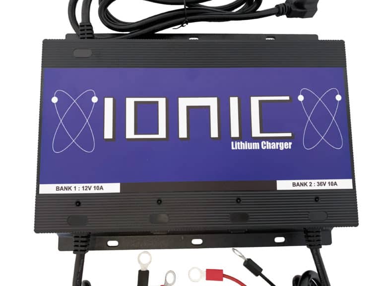 Ionic Batteries Multi Voltage Charger 36V10A, 12V10A