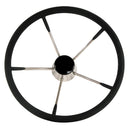 Whitecap Destroyer Steering Wheel - Black Foam - 13-1/2" Diameter [S-9003B] - Mealey Marine
