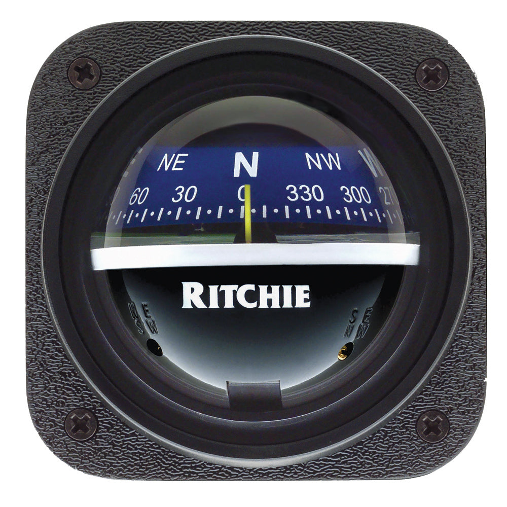 Ritchie V-537B Explorer Compass - Bulkhead Mount - Blue Dial [V-537B] - Mealey Marine