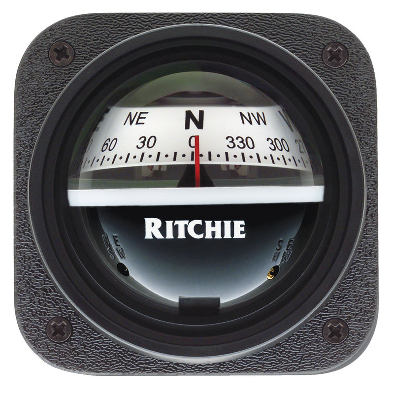 Ritchie V-537W Explorer Compass - Bulkhead Mount - White Dial [V-537W] - Mealey Marine