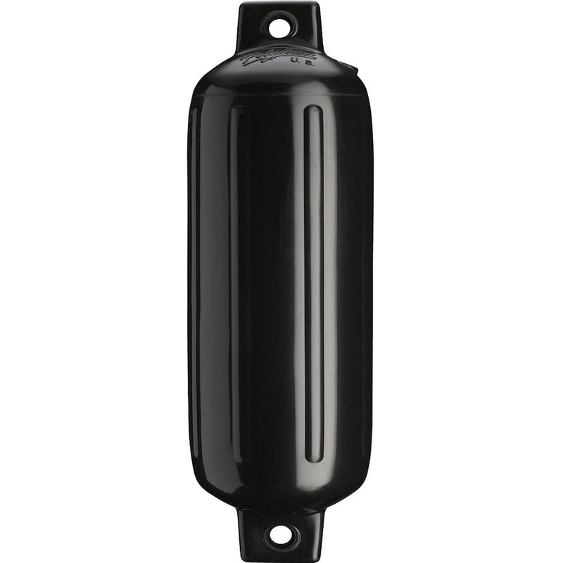 Polyform G-4 Twin Eye Fender 6.5" x 22" - Black [G-4-BLACKWO] - Mealey Marine