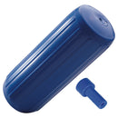 Polyform HTM-3 Hole Through Middle Fender 10.5" x 27" - Blue w/Air Adapter [HTM-3-BLUE] - Mealey Marine