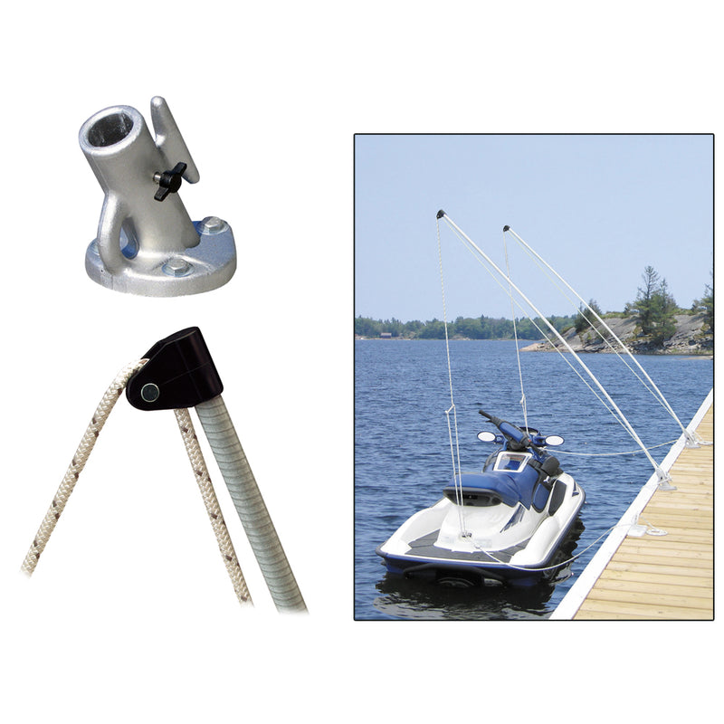 Dock Edge Economy Mooring Whips 8ft 2000 LBS up to 18ft [3100-F] - Mealey Marine