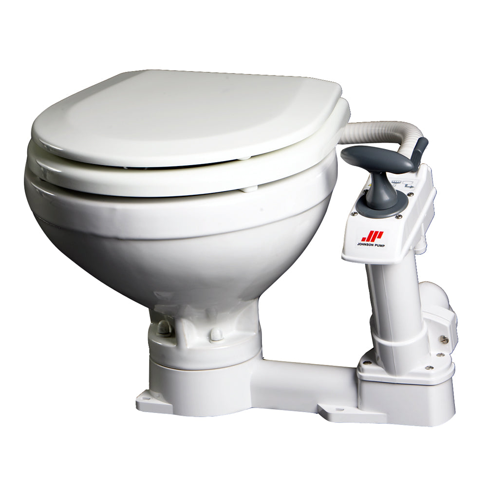 Johnson Pump Compact Manual Toilet [80-47229-01] - Mealey Marine