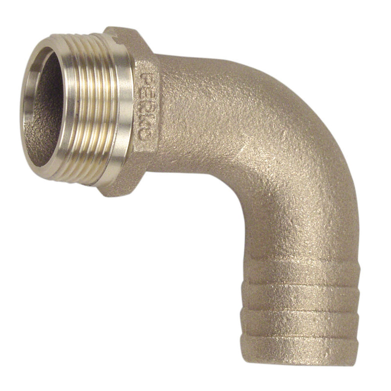Perko 1-1/2" Pipe to Hose Adapter 90 Degree Bronze MADE IN THE USA [0063DP8PLB] - Mealey Marine