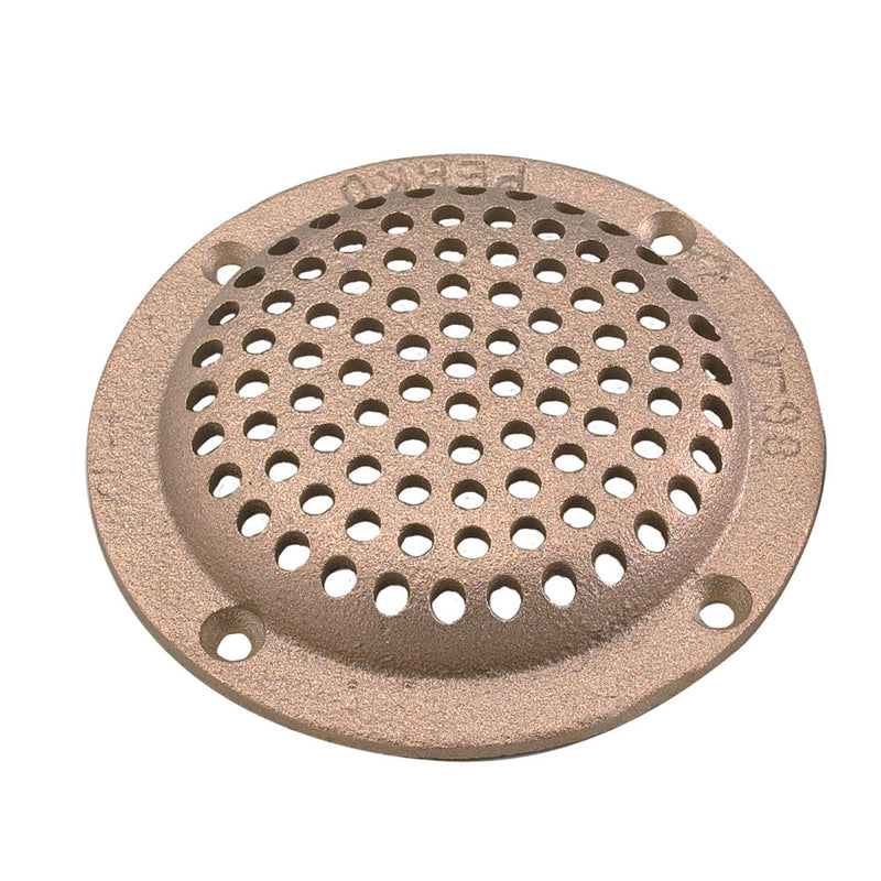 Perko 3-1/2" Round Bronze Strainer MADE IN THE USA [0086DP3PLB] - Mealey Marine