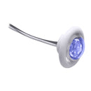 Innovative Lighting LED Bulkhead/Livewell Light "The Shortie" Blue LED w/ White Grommet [011-2540-7] - Mealey Marine