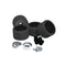 C.E. Smith Ribbed Roller Replacement Kit - 4 Pack - Black [29210] - Mealey Marine