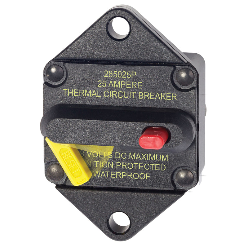 Blue Sea 7080 25 Amp Circuit Breaker Panel Mount 285 Series [7080] - Mealey Marine